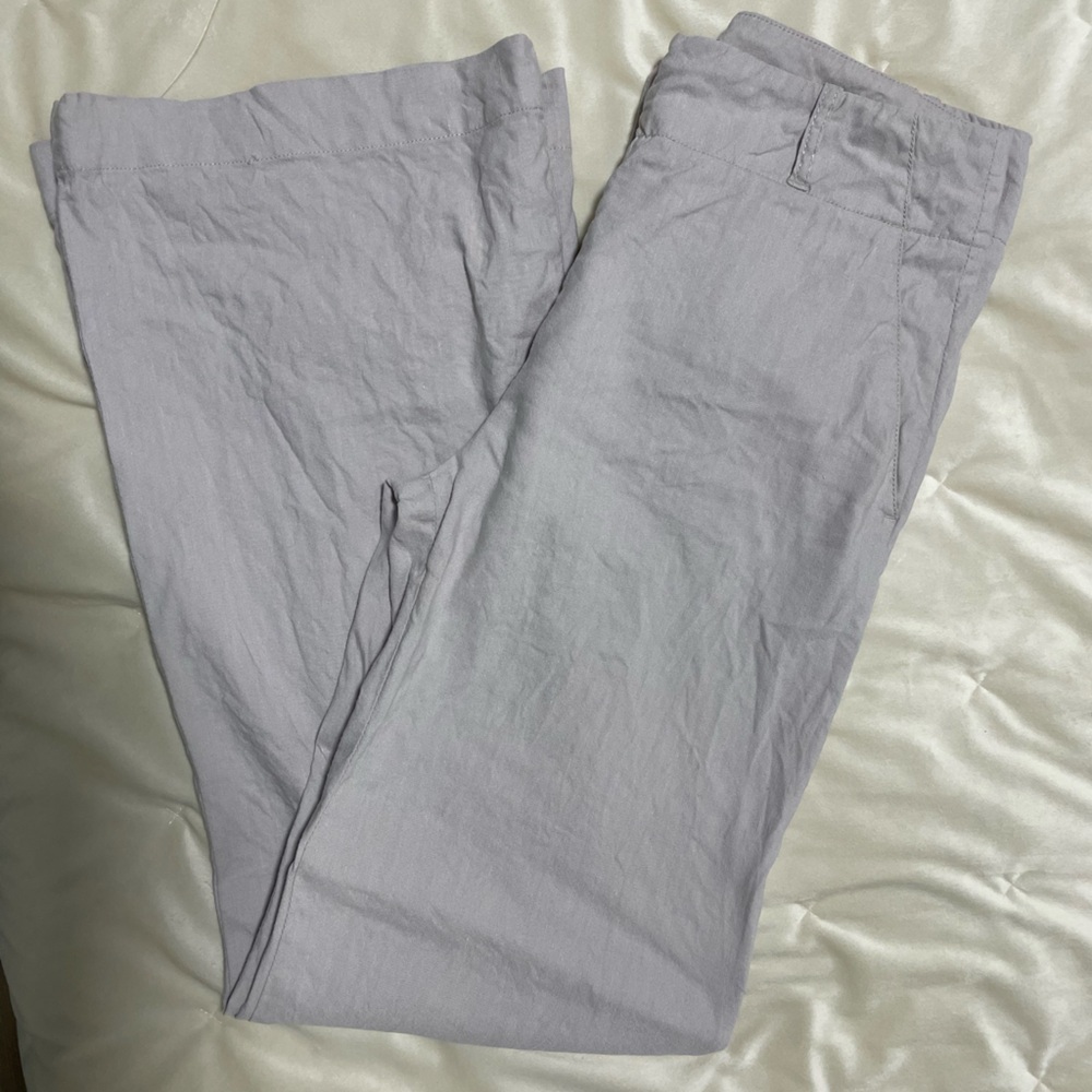 Light mauve linen like Talula babaton dress pants
